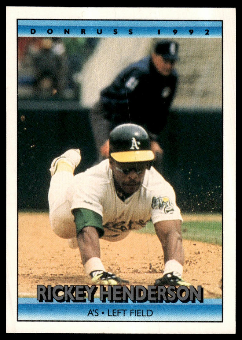 1992 Donruss #193b Rickey Henderson