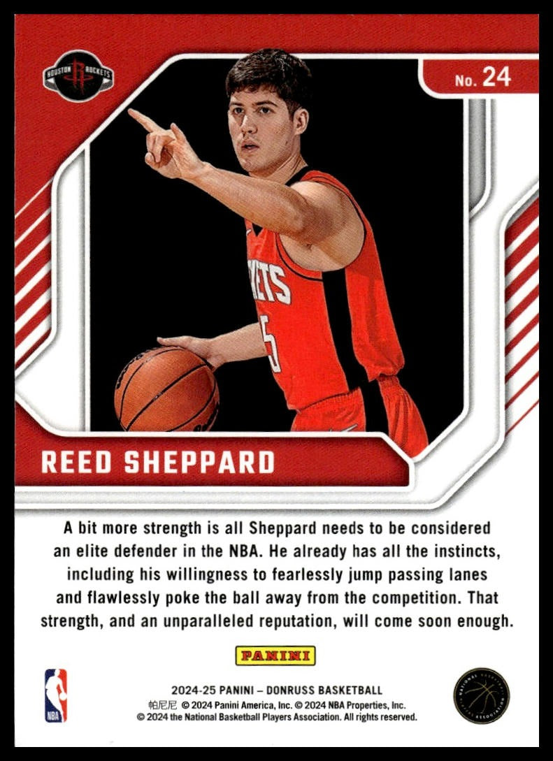2024-25 Donruss #24 Reed Sheppard Franchise Features