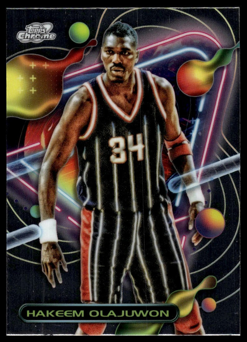2023-24 Topps Chrome Cosmic #47 Hakeem Olajuwon