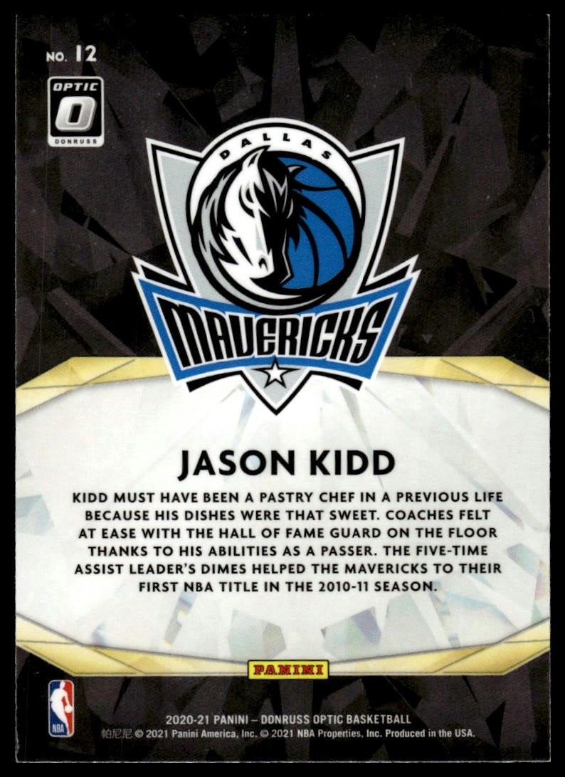 2020-21 Donruss Optic #12 Jason Kidd Winner Stays