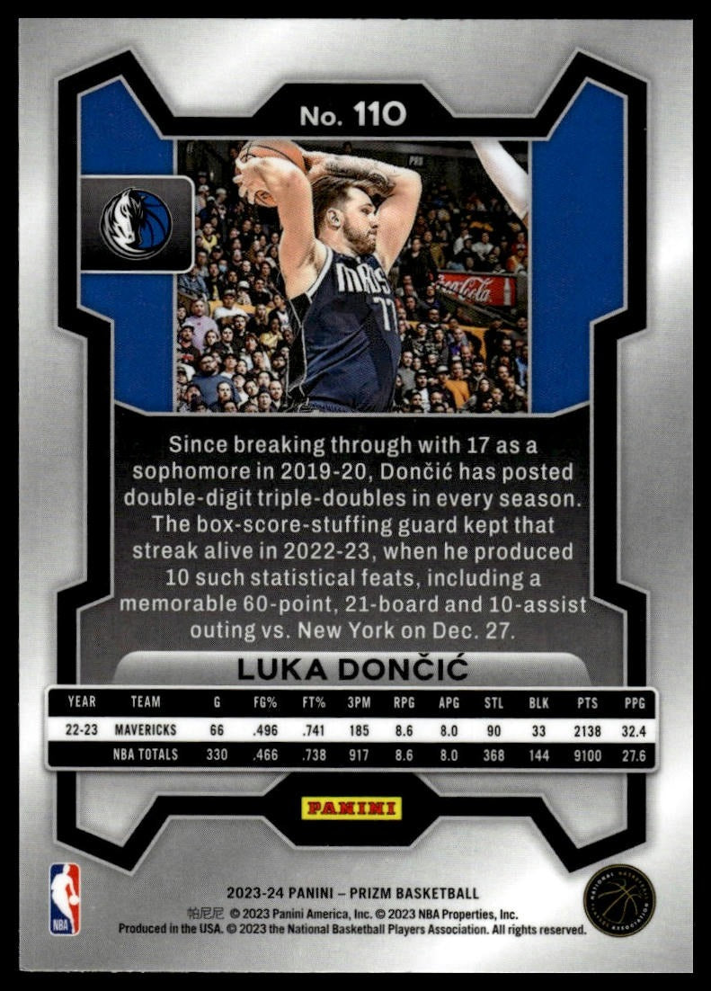 2023-24 Panini Prizm #110 Luka Doncic