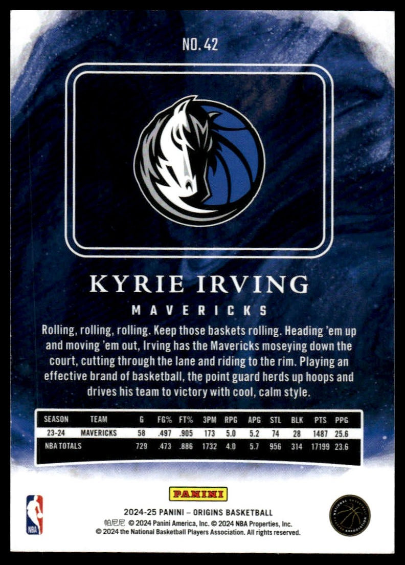 2024-25 Panini Origins #42 Kyrie Irving Blue #/99