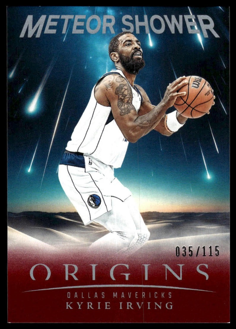 2024-25 Panini Origins #18 Kyrie Irving Meteor Shower Maroon #/115