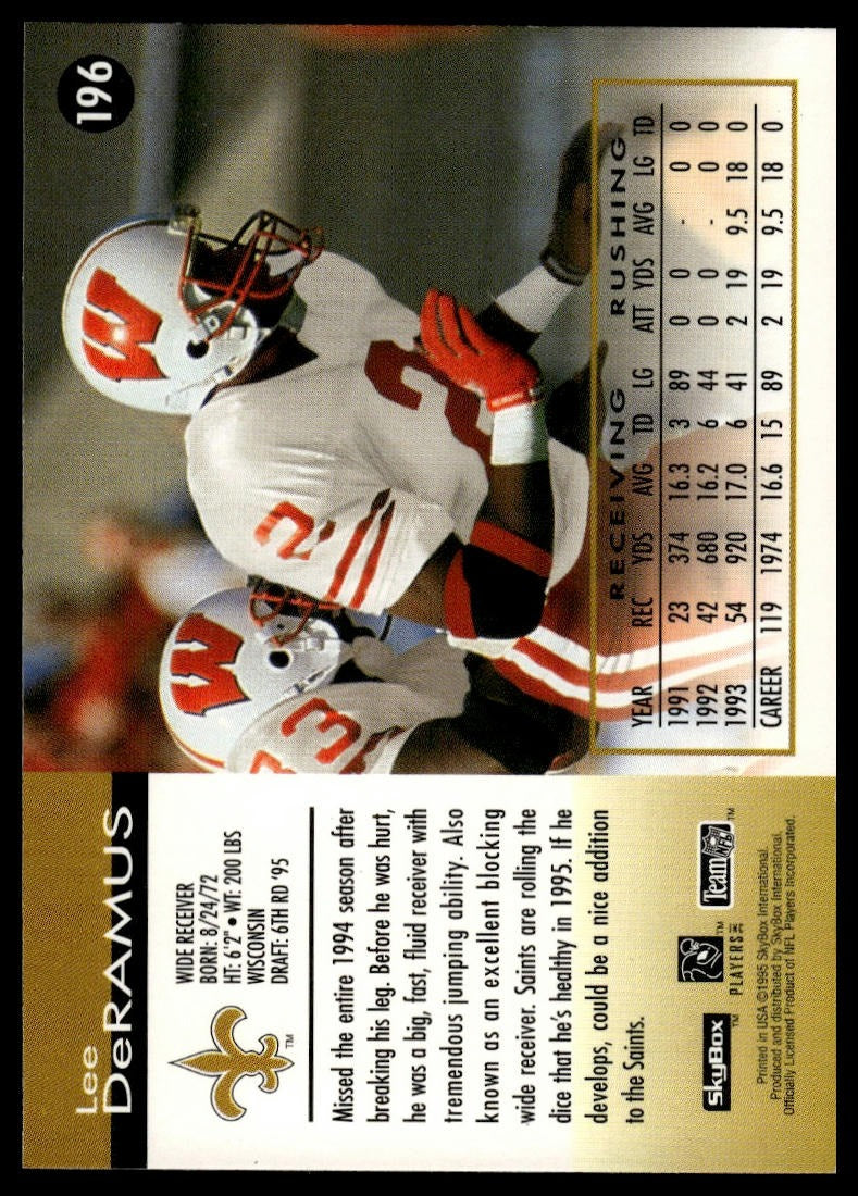 1995 SkyBox Impact #196 Lee DeRamus