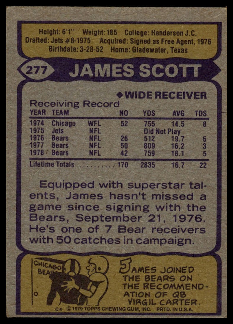 1979 Topps #277 James Scott
