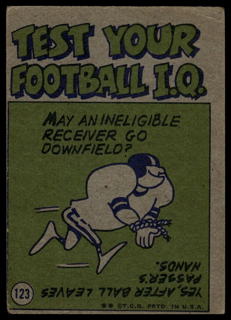 1972 Topps #123 Bo Scott Pro Action Browns