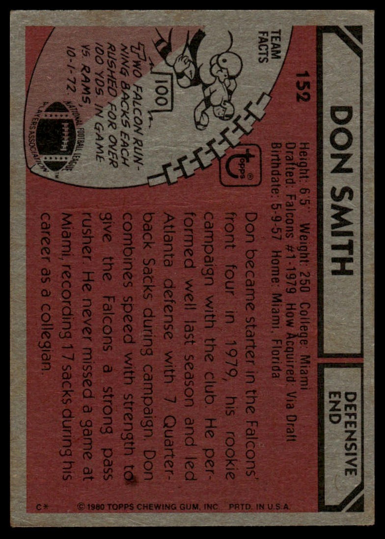 1980 Topps #152 Don Smith