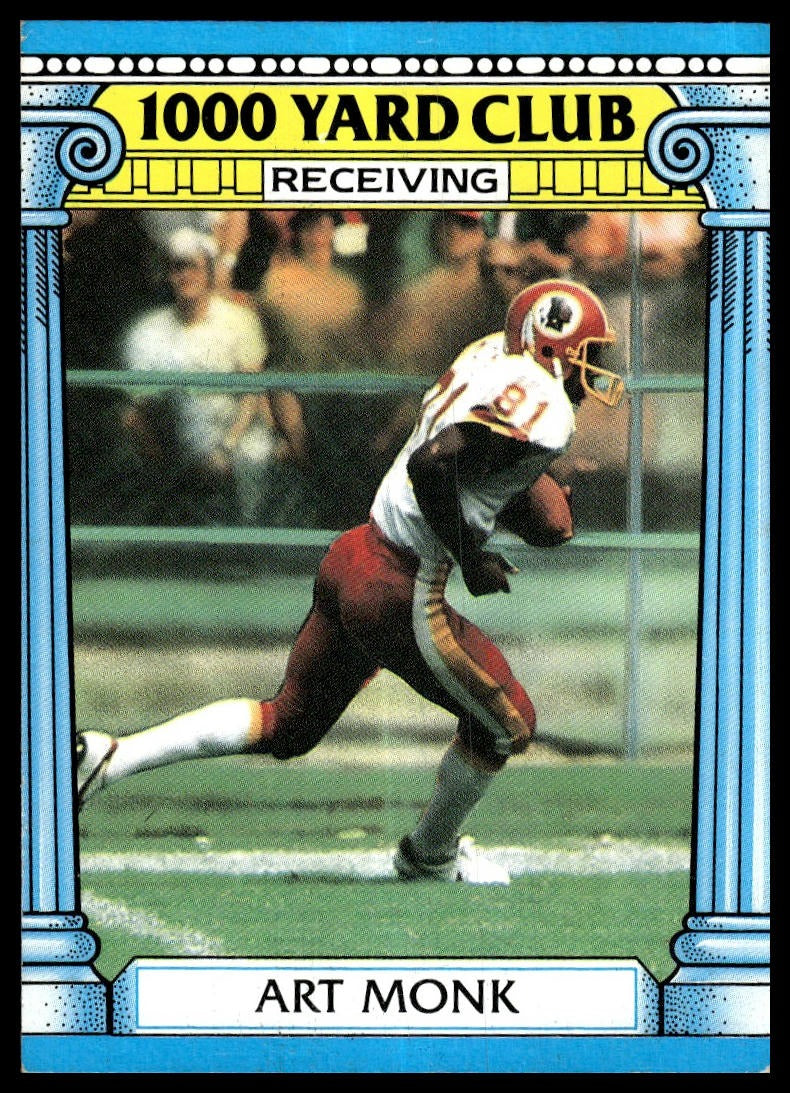 1987 Topps #19 Art Monk 1000 Yard Club