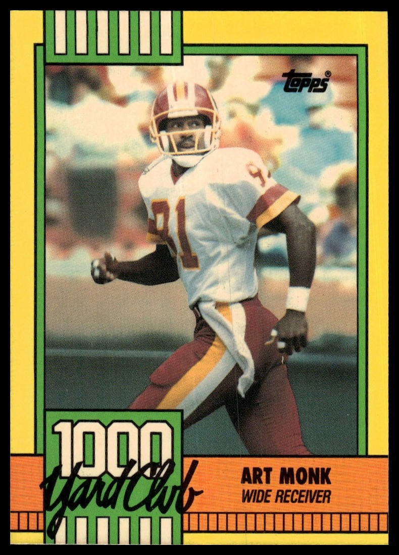1990 Topps #16c Art Monk 1000 Yard Club