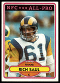 1980 Topps #25 Rich Saul