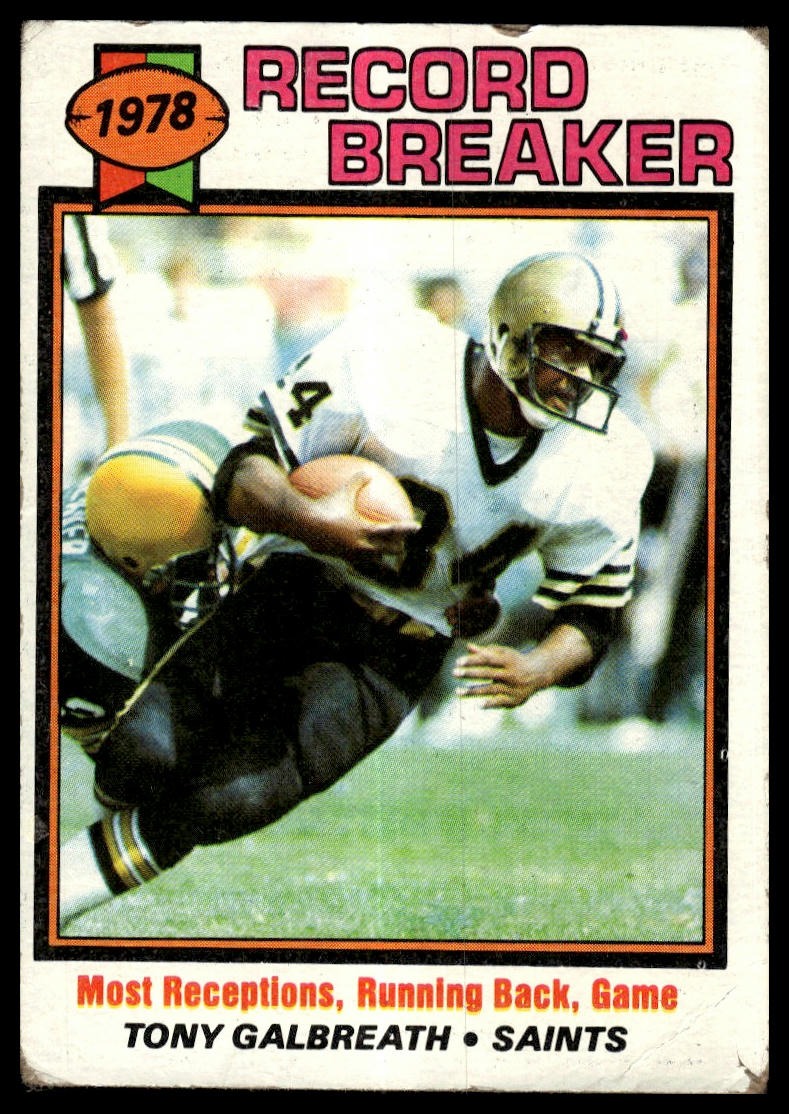 1979 Topps #332 Tony Galbreath Record Breaker Saints