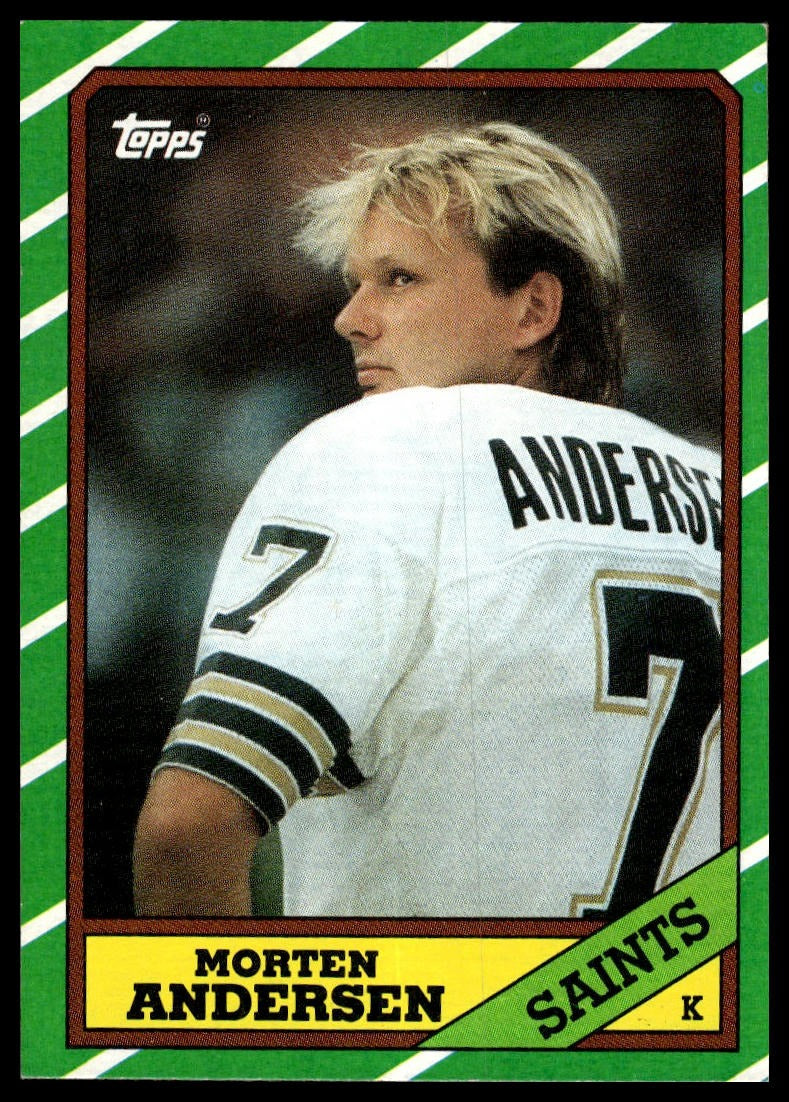 1986 Topps #344 Morten Andersen