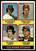 1976 Topps #595 Rookie Pitchers DeFilippis Lerch Sid Monge Steve Barr