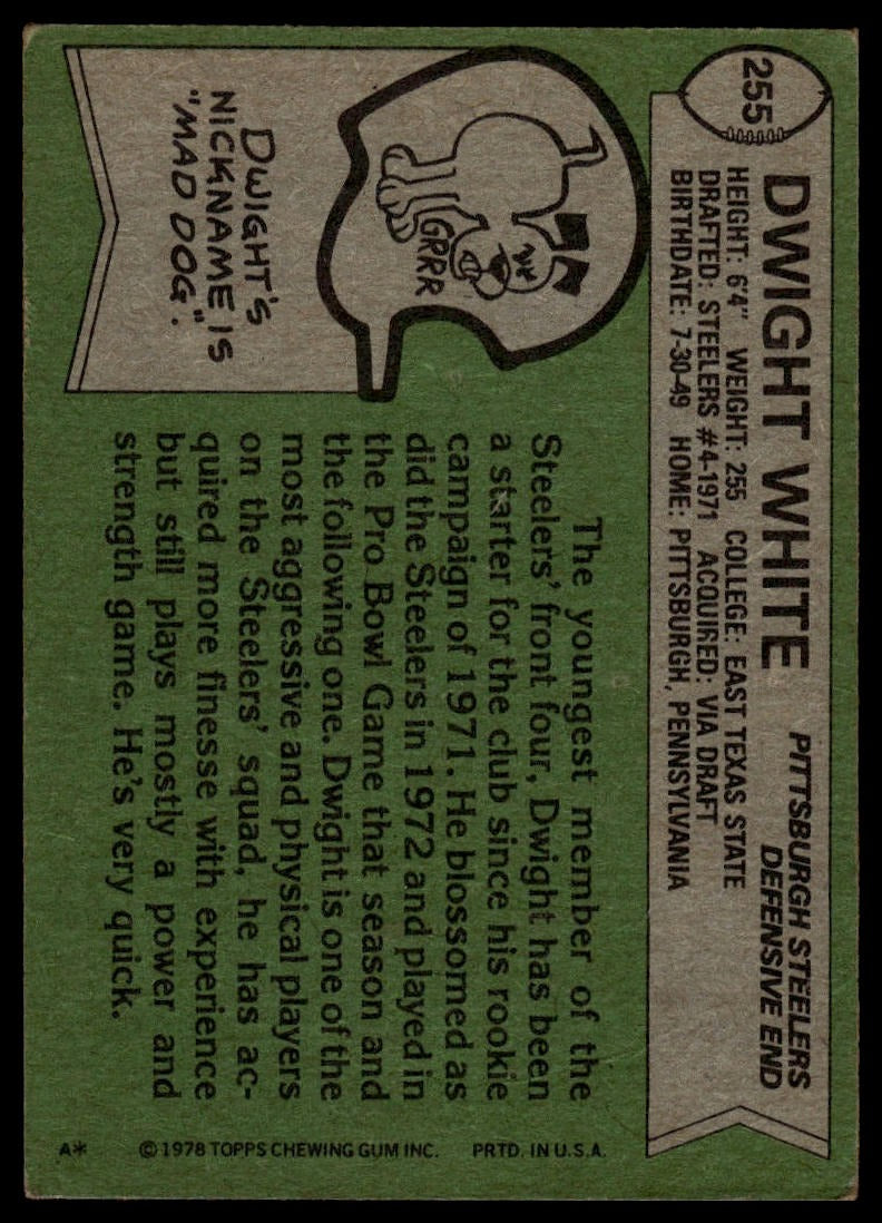 1978 Topps #255 Dwight White