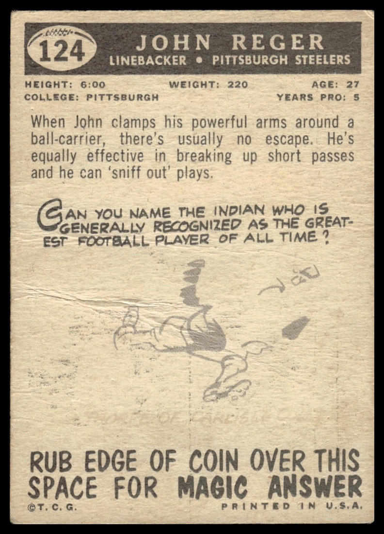 1959 Topps #124 John Reger