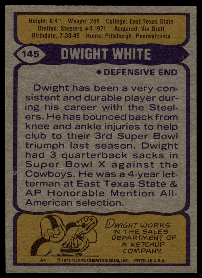 1979 Topps #145 Dwight White