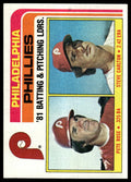 1982 Topps #636 Phillies Leaders / Checklist (Pete Rose / Steve Carlton)