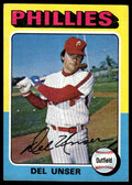 1975 Topps #138 Del Unser