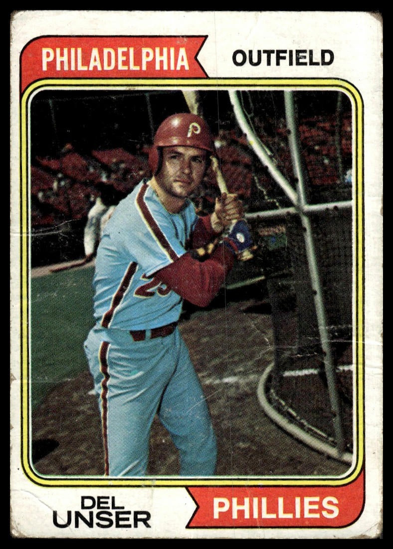 1974 Topps #69 Del Unser