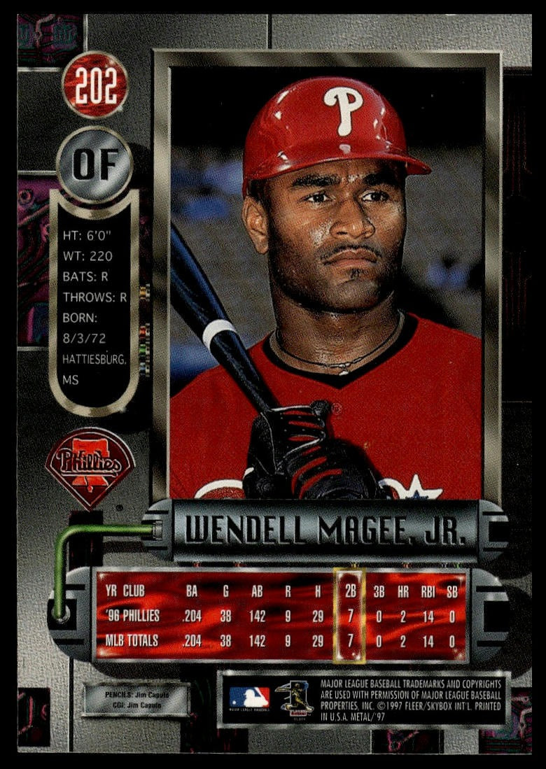 1997 Metal Universe #202 Wendell Magee, Jr.