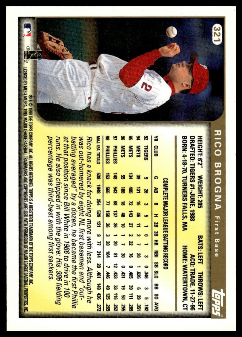 1999 Topps #321 Rico Brogna