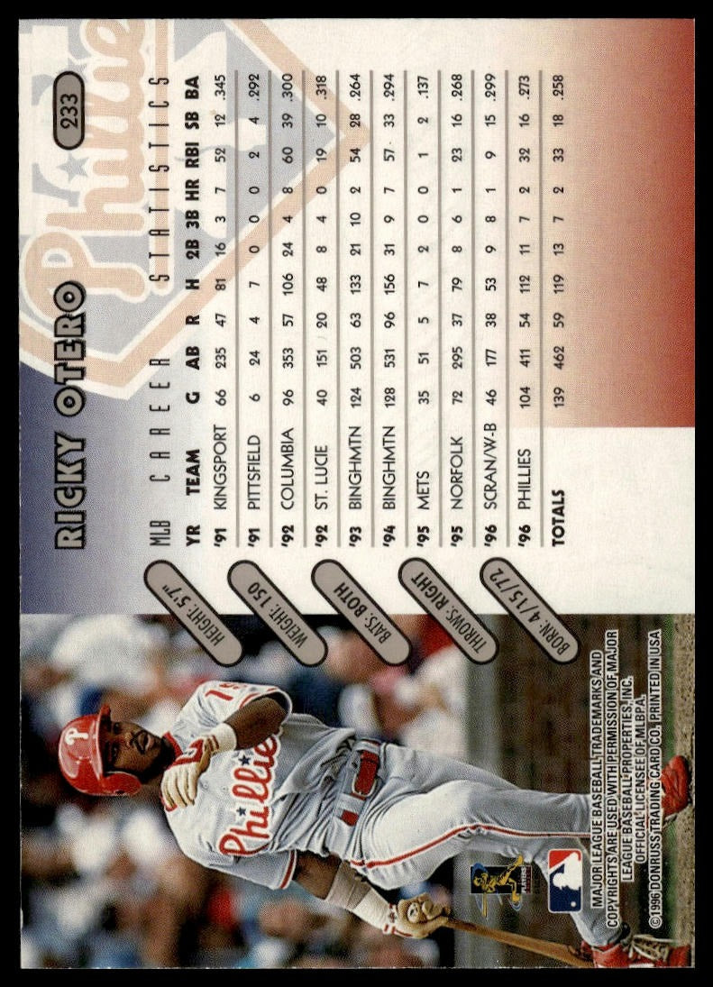 1997 Donruss #233 Ricky Otero