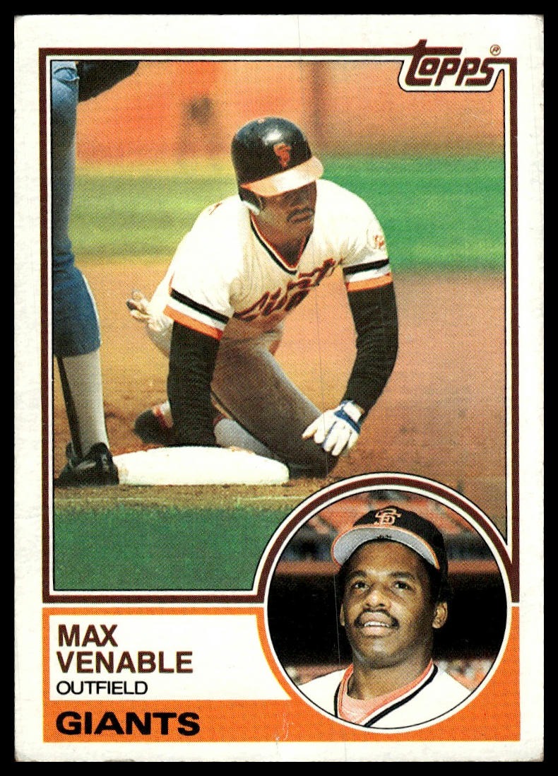 1983 Topps #634 Max Venable