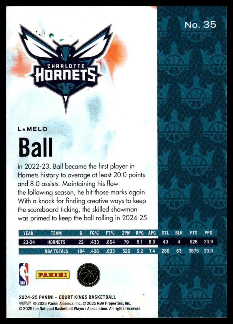 2024-25 Panini Court Kings #35 LaMelo Ball