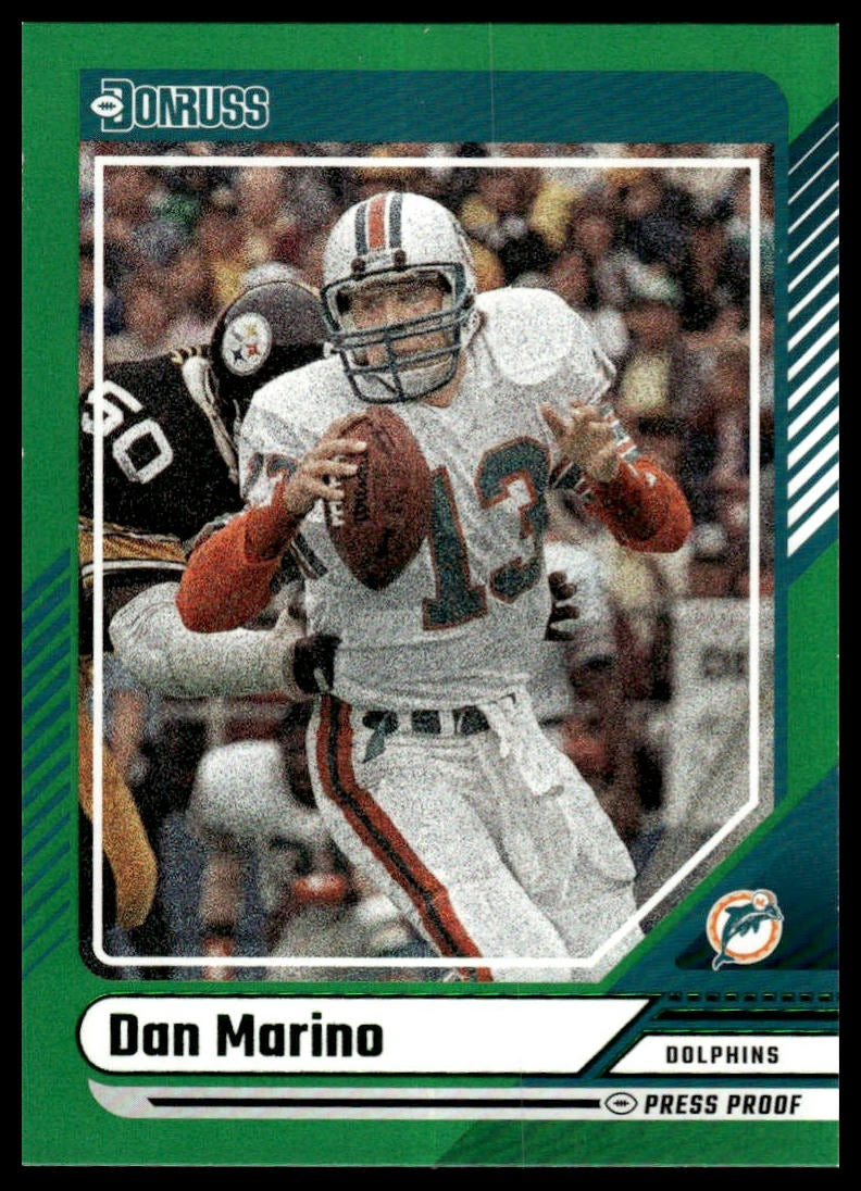 2024 Donruss #55 Dan Marino Press Proof Green