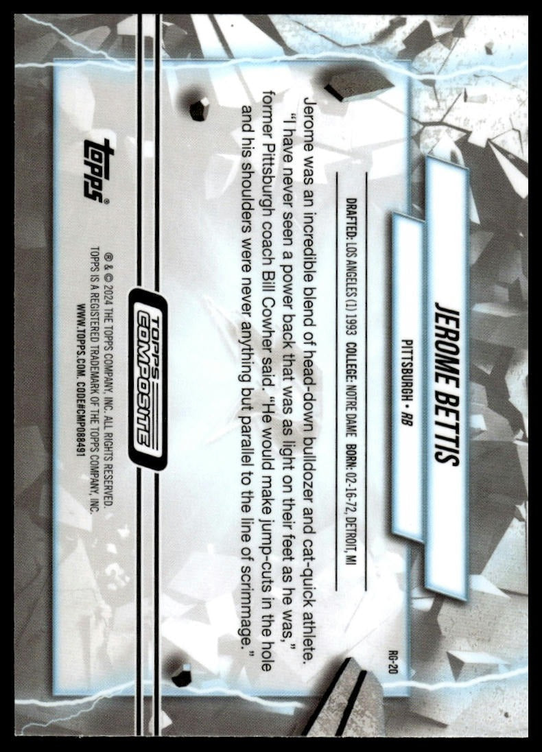 2023 Topps Composite #RG-20 Jerome Bettis Resurgence Grounded Refractor