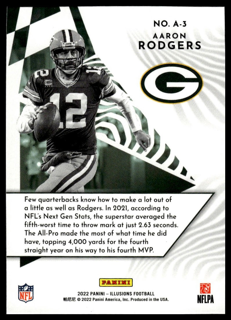 2022 Panini Illusions #A-3 Aaron Rodgers Amazing