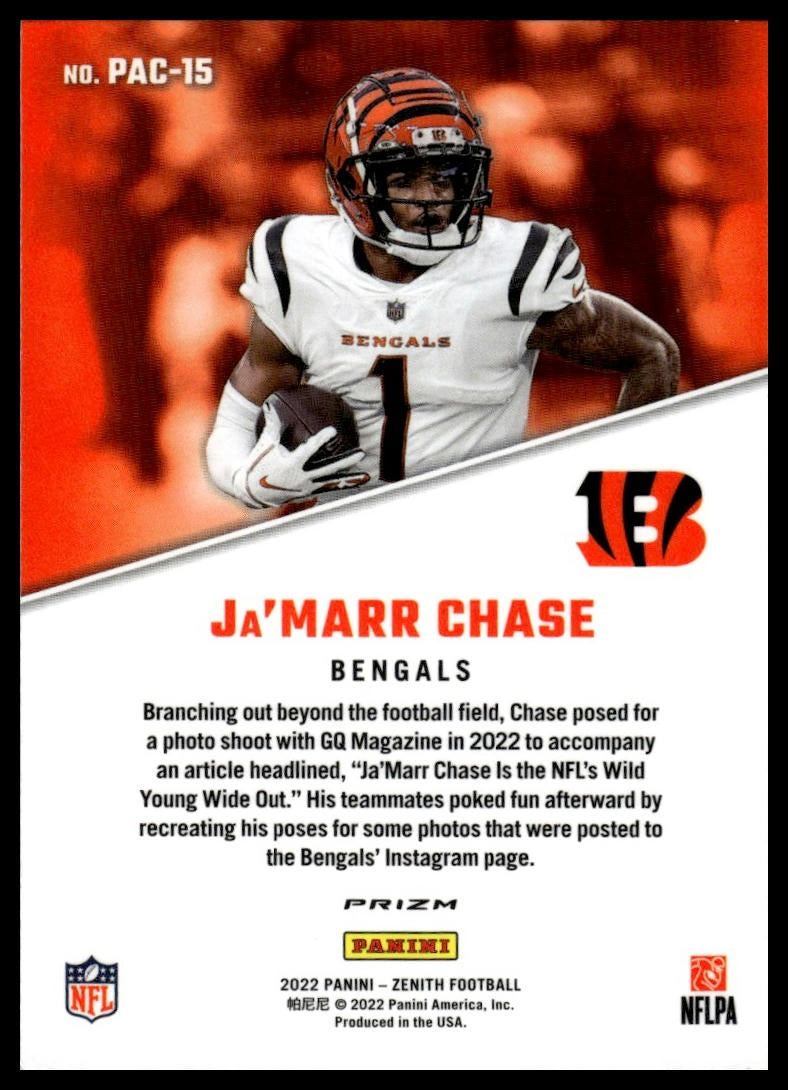 2022 Zenith #PAC-15 Ja'Marr Chase 1992 Pacific