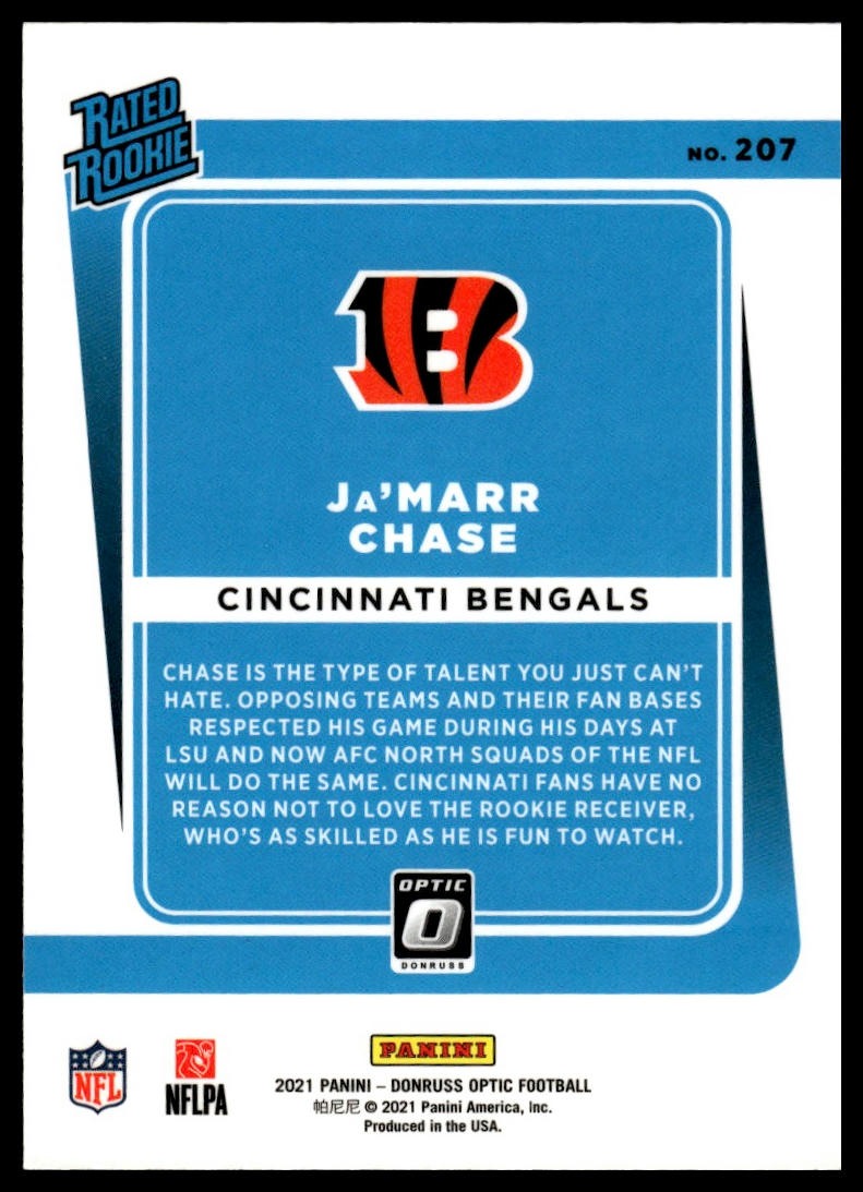 2021 Donruss Optic #207 Ja'Marr Chase