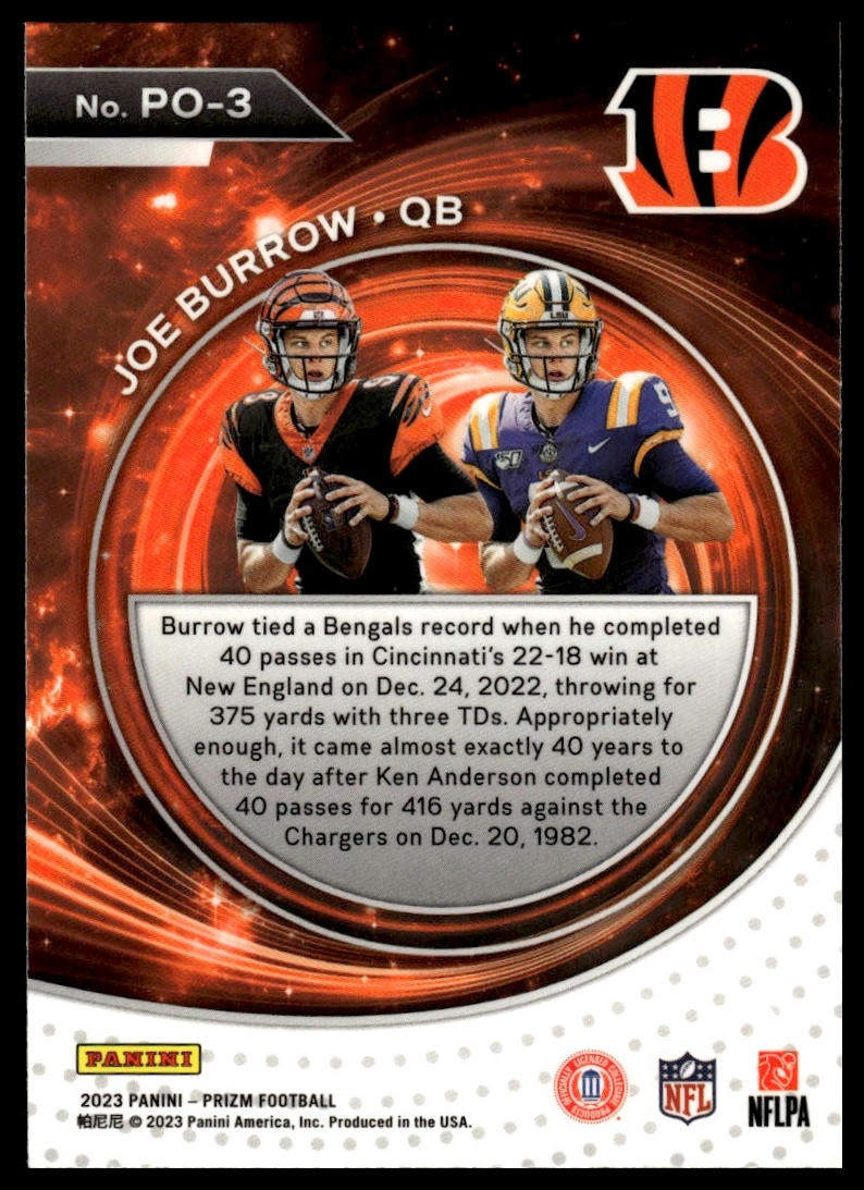 2023 Panini Prizm #PO-3 Joe Burrow Portals